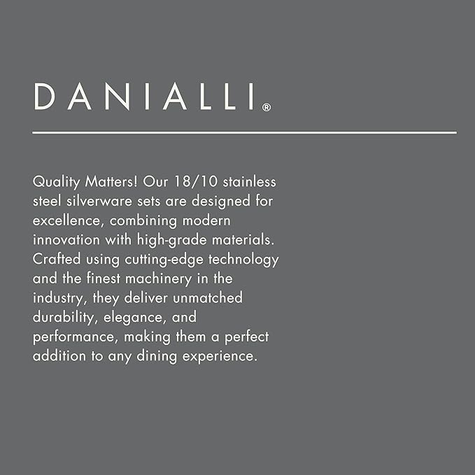 Matte Silverware Set, 18/10 Stainless Steel Satin Flatware, Modern Brushed Finish Cutlery, Dishwasher Safe & Durable, Built to Last (60-Piece, Fidenza)