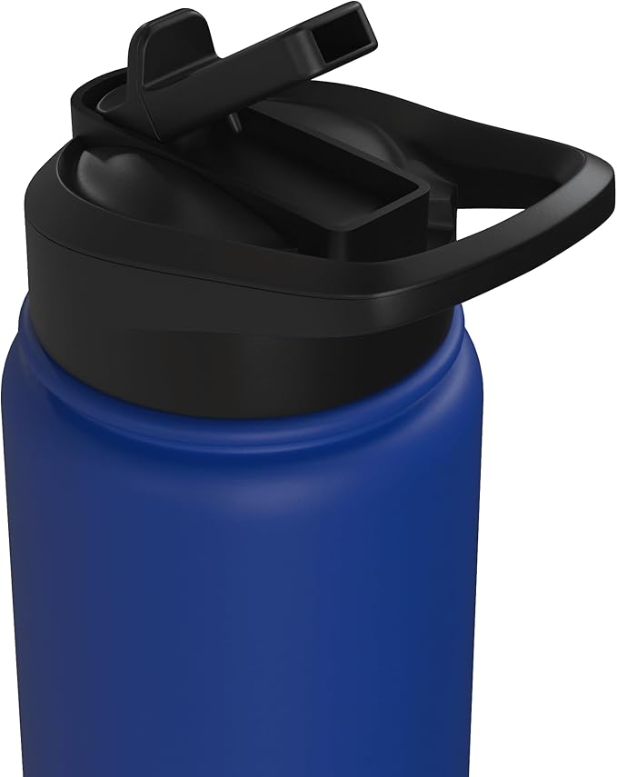 Funny Eat Local Milk Carton Minimalist Saying Stainless Steel Insulated Water Bottle