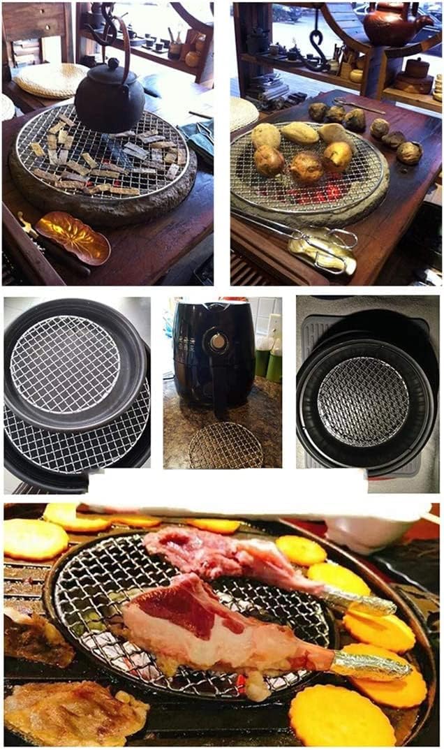 Versatile Round 304 Stainless Steel Cooling Rack Baking,Heat Resistant Rust Proof Sturdy Durable Dia 7"