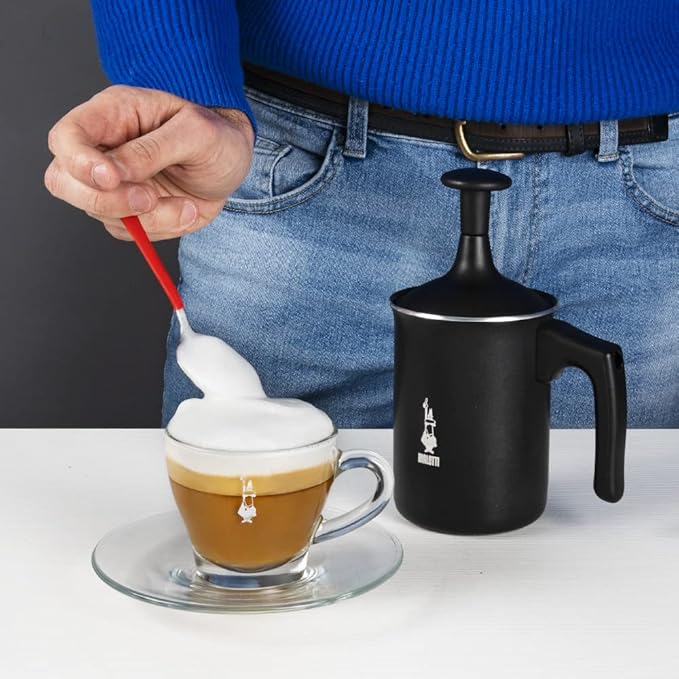 Bialetti 00AGR395 Tutto Crema Milk Frother, Black
