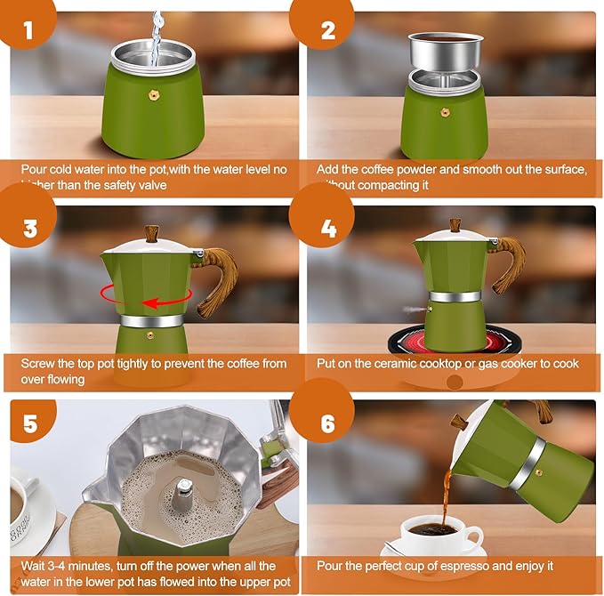 12 Cup Aluminum Espresso Stovetop Moka Pot Express Coffee Maker Percolator Italian Classic Mocha Coffee Machine for Italian and Cuban Cafe Brewing for Home & Camping 600ml 20oz