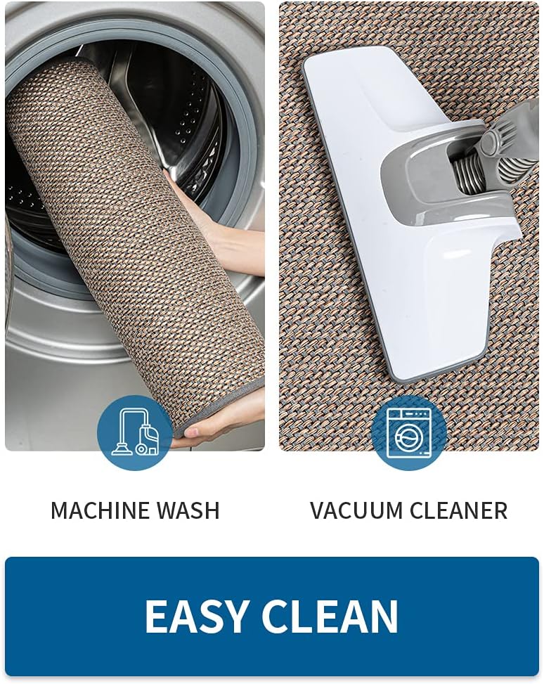 Kitchen Rugs and Mats Non Skid Washable, Absorbent Runner Rugs for Kitchen, Front of Sink, Kitchen Mats for Floor (Grey, 20"x32")