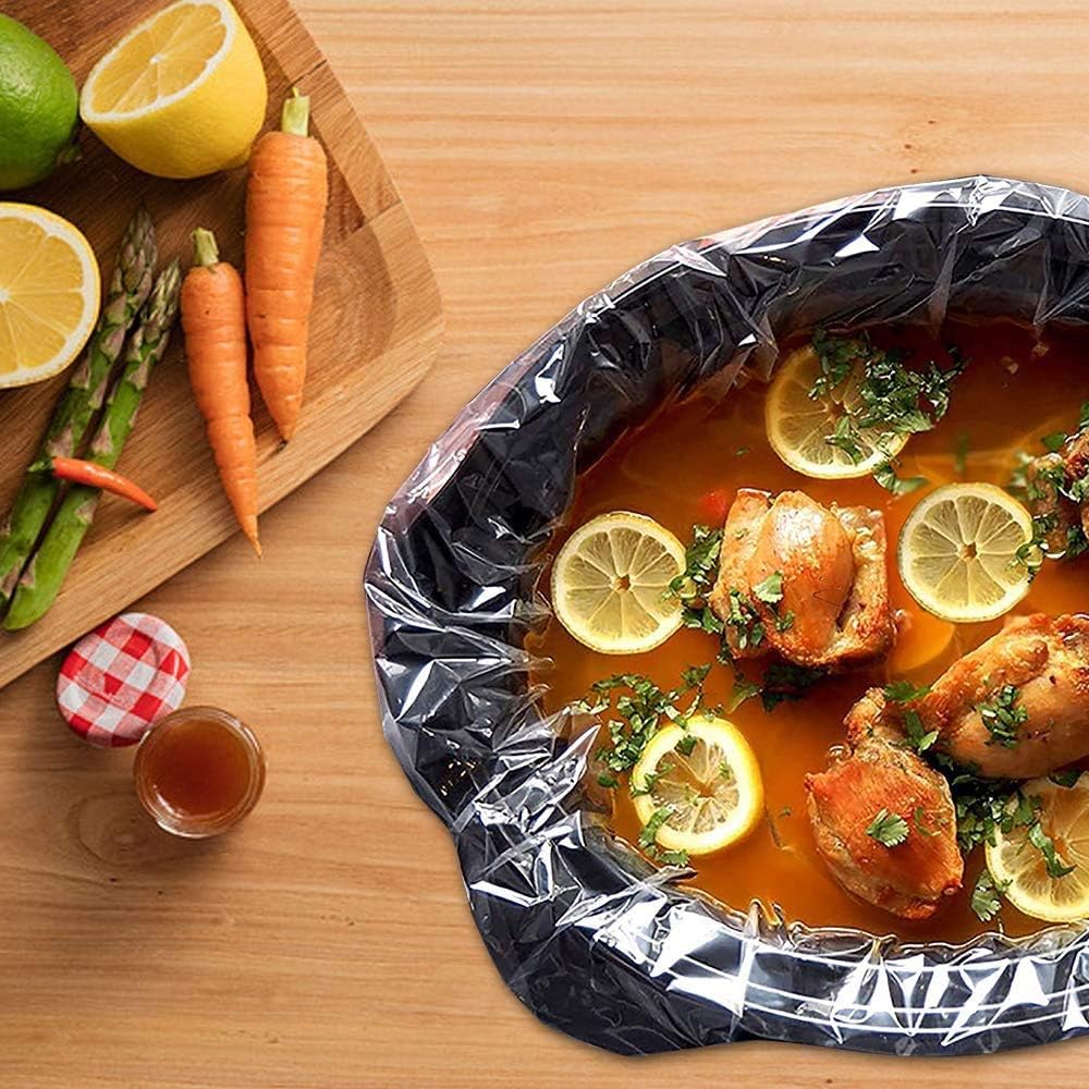 16 Counts Slow Cooker Liners Small Size(11 x 16 Inch) Kitchen Disposable Cooking Bags Fits 1 to 3 Quarts Safe for Oval or Round Pot (16)