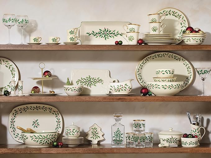 Lenox 893490 Holiday 2-Tiered Server, Christmas Dinnerware
