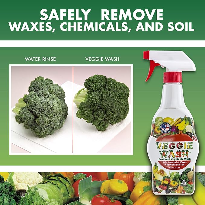 Veggie Wash Fruit & Vegetable Wash, 32-Fluid Ounce, Pack of 2