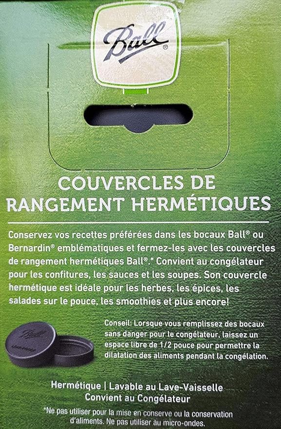 Ball Mason Jar Leak-Proof Lids, Regular Mouth, 6 CT (Pack of 3)