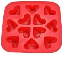 Fairly Odd Novelties Heart Shaped Tray Fun Whimsical Novelty Ice Cube Molds - Perfect for Valentines Day or Weddings, One Size, Red