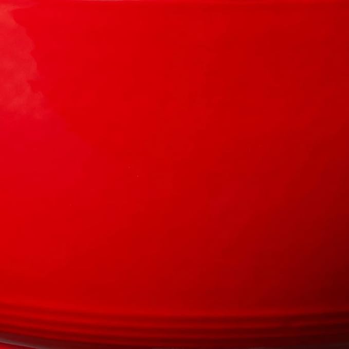 Lodge 4.5 Quart Enameled Cast Iron Dutch Oven with Lid – Dual Handles – Oven Safe up to 500° F or on Stovetop - Use to Marinate, Cook, Bake, Refrigerate and Serve – Solid Red