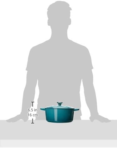 Le Creuset Enameled Cast Iron Signature Round Dutch Oven, 5.5 qt., Caribbean