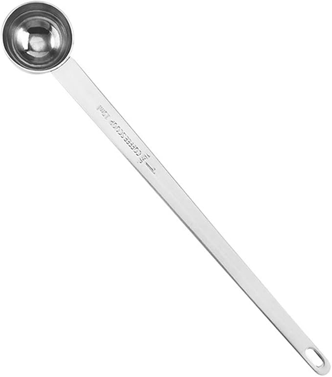 Long Handle Measuring Spoon,CISHNOU Tablespoon Coffee Scoop Stainless Steel Measuring spoon 15 ml Coffee Scoop for Ground Coffee