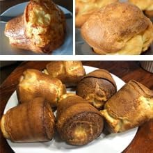 Non-Stick Popover Pan with 6 Cups, Heavy Duty Carbon Steel Yorkshire Pudding Tray, Oven Safe Baking Mold for Muffins, Canel茅, Air Fryer Compatible, Dishwasher Safe
