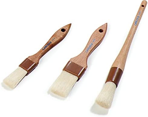 SPARTA Chef Series Basting Brush, Flat Boar Bristle Pastry Brush for Cooking and Baking, 3" Wide, 12 Count