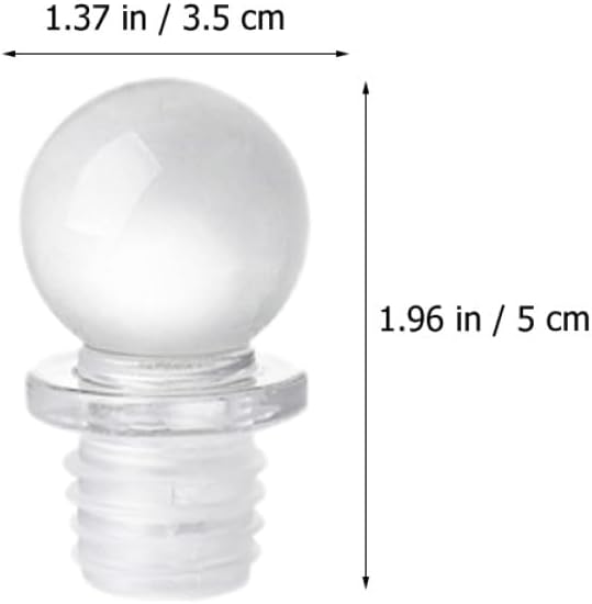 SHINEOFI Glass Ball Wine Stoppers 24Pcs High Polymer Aroma Dispenser Bottle Caps Convenient Reusable Sealers for Wine Bottles Kitchen Bar Use