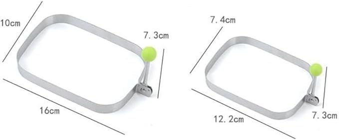 Silver Egg Rings, Stainelss Steel Egg Cooking Rings, Rectangle Crumpet Ring Mold, Pancake Mold For Frying Eggs And Omelet Specialty Cookware