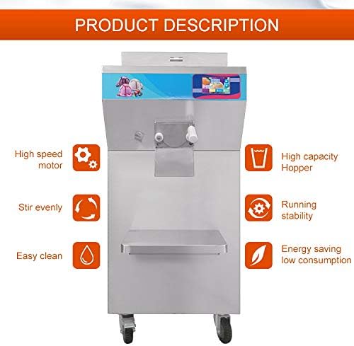 Kolice NEW Commercial vertical fruit hard ice cream machine, gelato ice cream machine, batch freezer, sorbetto making machine, Italian ice machine, snack food equipment