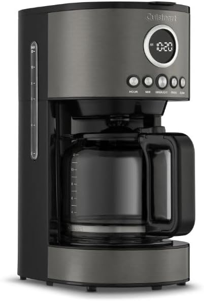 Cuisinart DCC-1220BKSFR 12 Cup Coffeemaker, Stainless Steel Black - Certified Refurbished