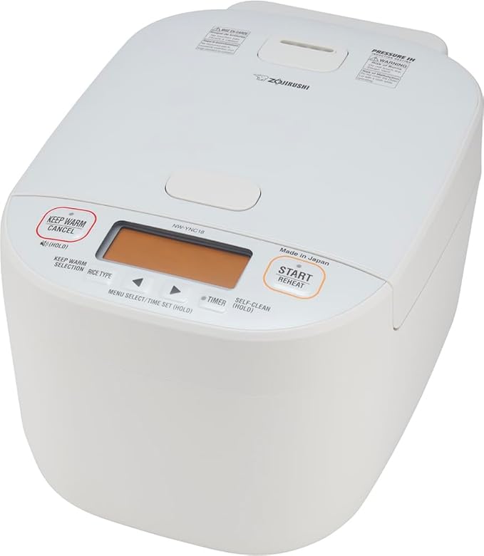 Zojirushi NW-YNC18WA Induction Rice Cooker and Warmer10 Cup, White