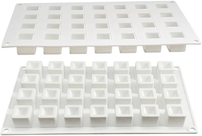 Epoxy Resin DIY Ice Cube Mold - 28 Grid Square Silicone Mold (11.8 x 7 x 1 inch)