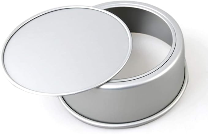 Tosnail 2 Pack 9" x 3" Round Aluminum Cake Pan with Removal Bottom