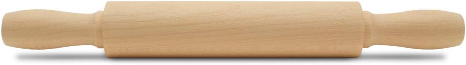 Wooden Mini Rolling Pin, 7 Inches Long, Pack of 50, Perfect for Fondant, Pasta, Baking in the Kitchen, Play-doh, Crafting and Imaginative Play, by Woodpeckers