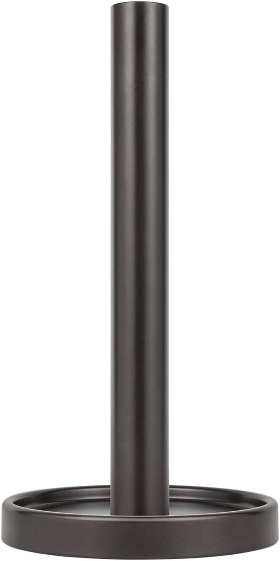 Ivilon Paper Towel Roll Stand - Steady and Easy Tear - Fits All Paper Towel Rolls - Oil Rubbed Bronze