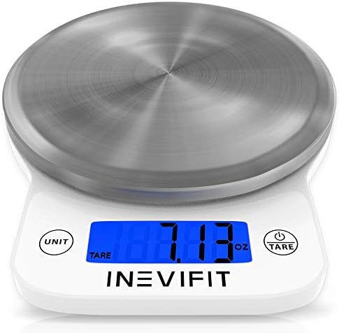 INEVIFIT Strength & Nutrition Bundle, Digital Kitchen Scale & 150 LBS Resistance Band Set for Home Workouts & Meal Prep