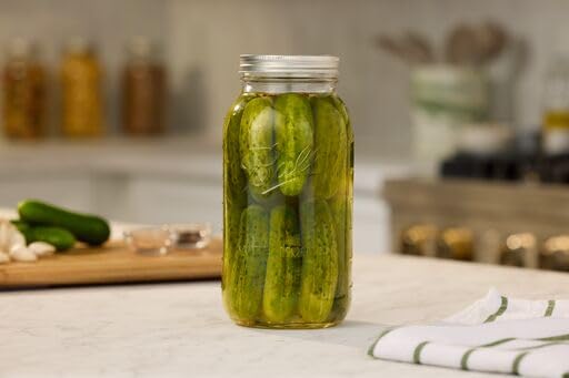 Ball Wide Mouth Glass Mason Jars with Lids and Bands, Used for Canning, Pickling, Juice, Jam, Jelly, Half Gallon Size 64 Ounce (Pack of 36)