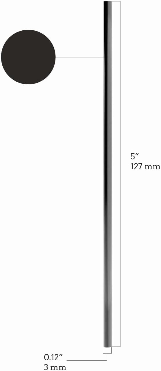 Disposable Plastic Coffee Stirrer Straw - 5 Inch Sip Stir Stick (Black, 8000)