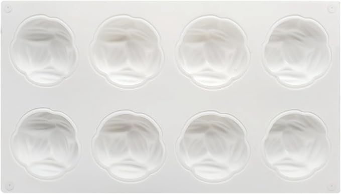 Silicone Mold for Baking Cakes,Soap Molds,Flower Shape Silicone Molds for Homemade French Dessert Mold for Pastry Chocolate,Jelly Chocolate Mold ＆ Ice Cube Tray (G_ Coffee Beans)