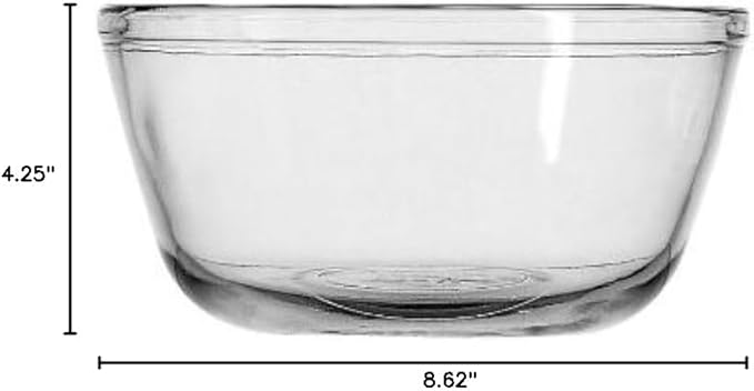 Anchor Hocking Glass Round Mixing Bowl (2.5 Quarts).