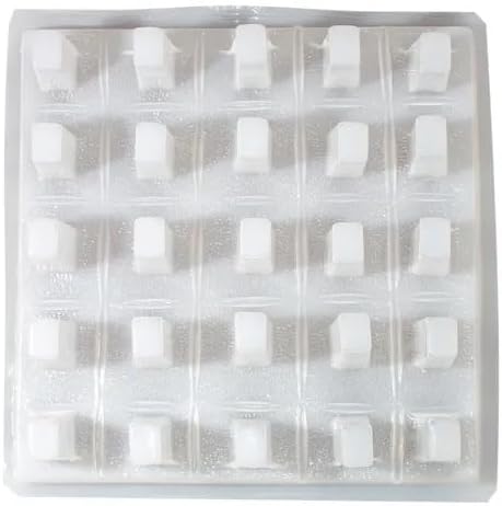 25-Cavity Rectangular Ice Pop Gelatin Mold – Molde para Gelapaletas – 50 mL Popsicle Mold Tray – Plastic Frozen Gelatin Mold – Made in Mexico