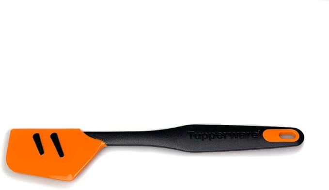 Tupperware D167 Top Scraper Pot Scraper Silicone Orange Pot Scraper Large by