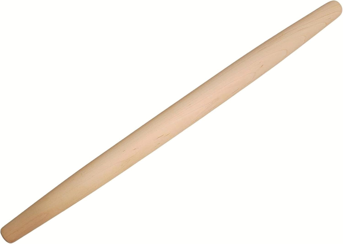 Frieling Crafted in the USA Maple Rolling Pin - Classic French Rolling Pin - Tapered 1.5 x 20 Inch Wooden Roller for Baking - Dough Roller