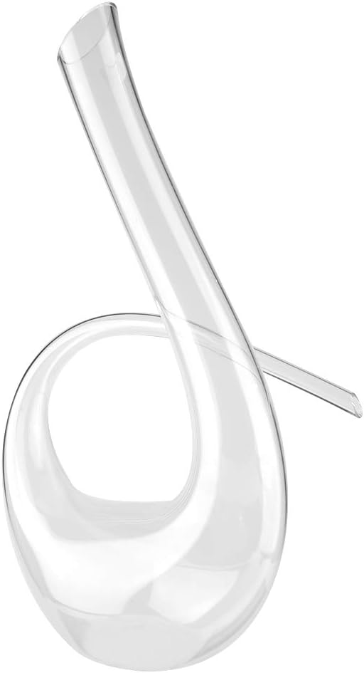 EVTSCAN Wine Pourers, 1500ml 6-shaped Decanter Red Wine Brandy Handmade Crystal Glass Aerator Bottle Pourer
