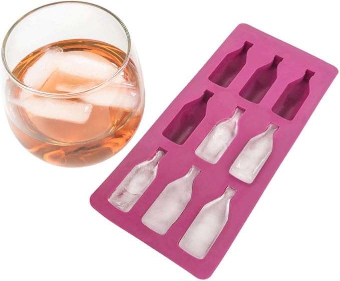 Fairly Odd Novelties Ice Cube Tray, Four Pack, Burgundy Wine