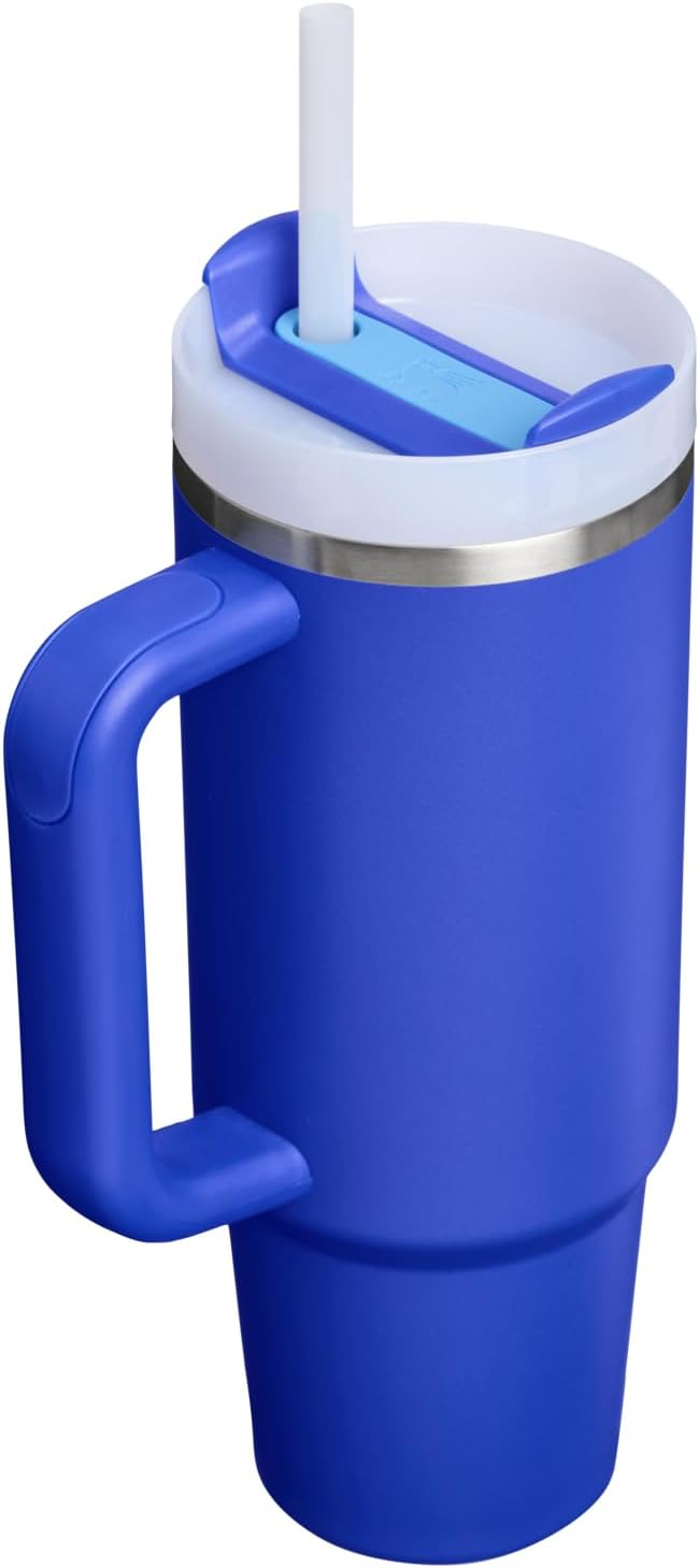 STANLEY Quencher H2.0 Tumbler with Handle and Straw 30 oz | Flowstate 3-Position Lid | Cup Holder Compatible for Travel | Insulated Stainless Steel Cup | BPA-Free | Cobalt