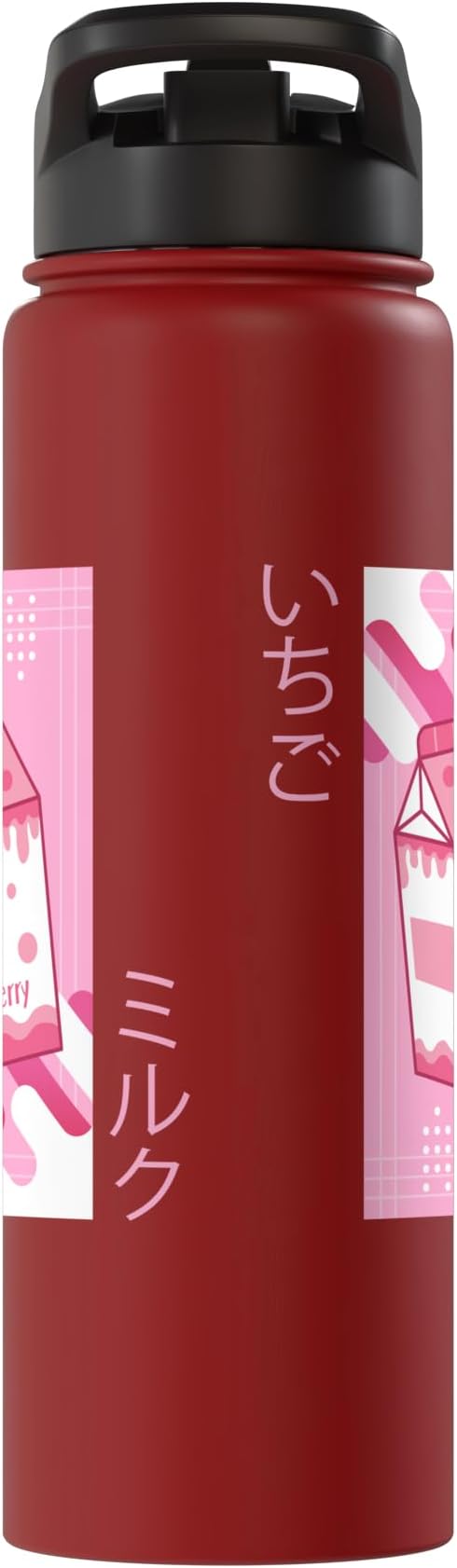 Strawberry Milkshake Tshirt Japanese Otaku Anime Kawaii Stainless Steel Insulated Water Bottle