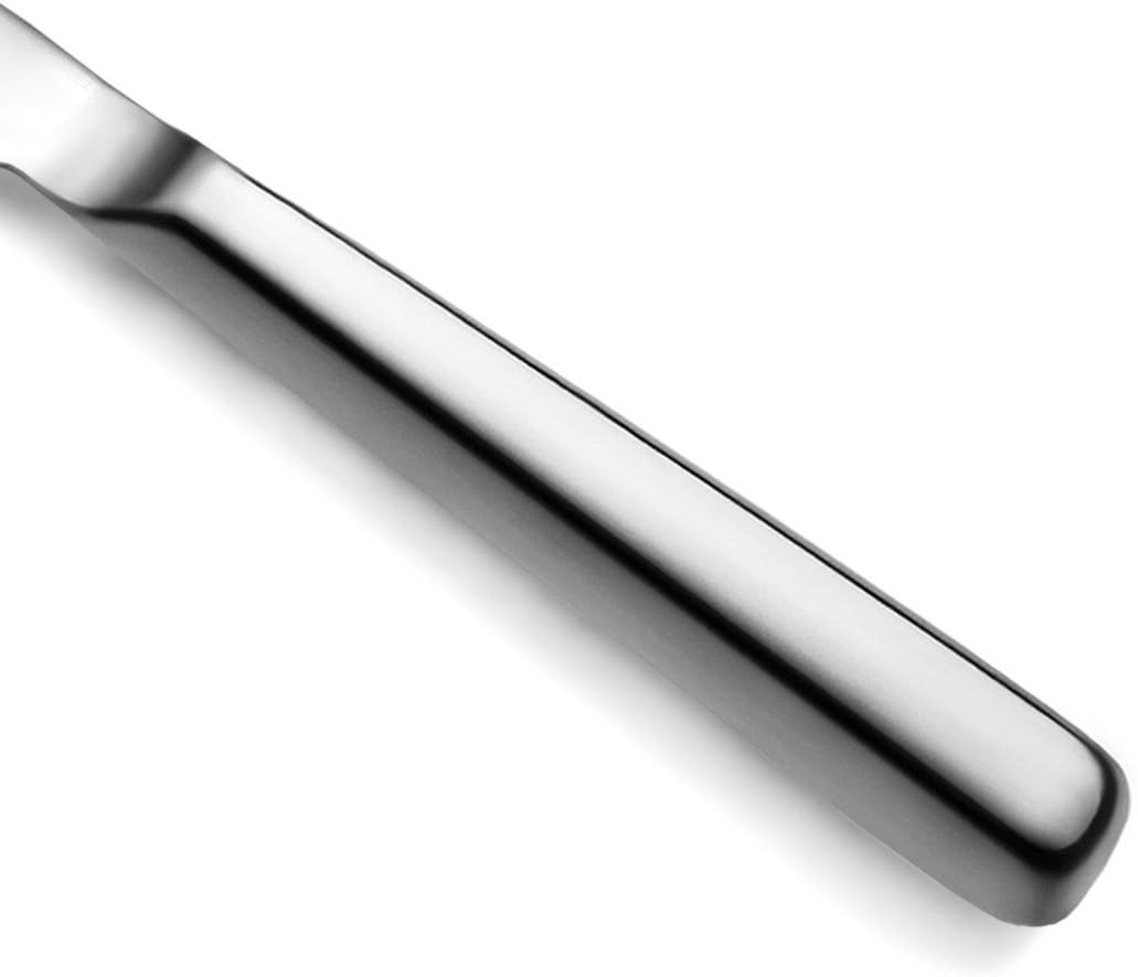 New Star Foodservice Hollow Handle Notched Serving Spoon (Silver, Cake Server (11-Inch))