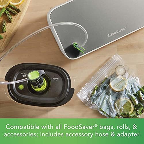 FoodSaver VS2150 Vacuum Sealing System, Food Vacuum Sealer, White/Silver