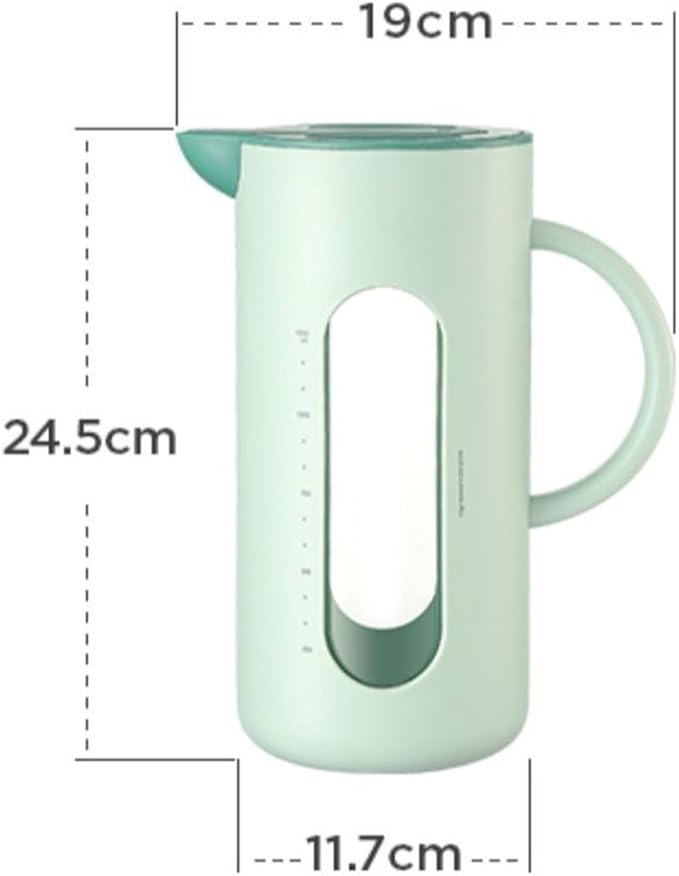 GRFIT Pitcher Cold Kettle for Home, High Temperature Resistant, Cold Kettle Set, Glass Kettle, Cold Bubble Pot Water Jug (Color : Yellow)