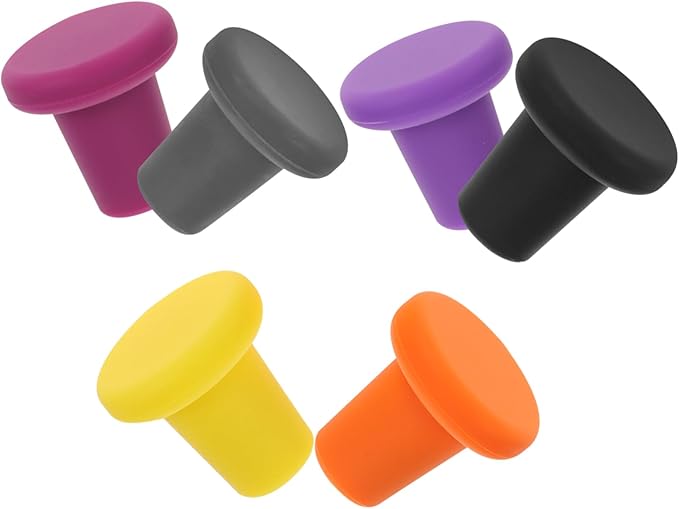 OUNONA 3sets Wine Bottle Stoppers Silicone Seal for Wine Reusable Bottle Stopper for Enthusiasts 6pcs*3