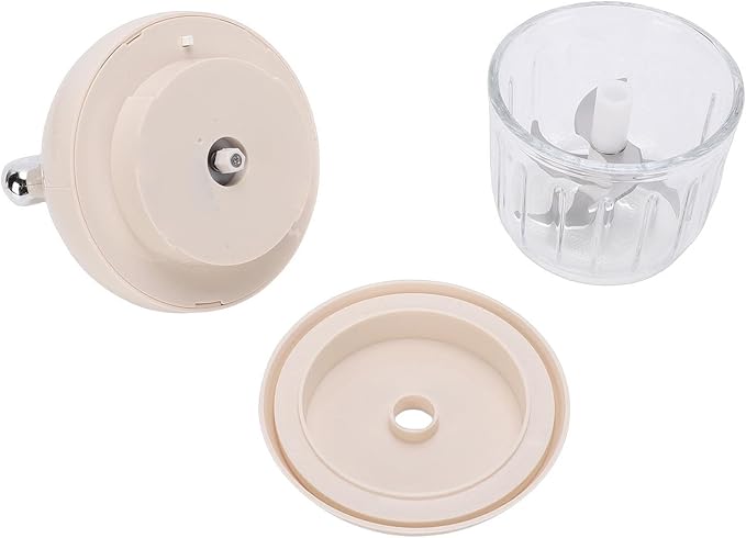 Fockety Electric Garlic Chopper, 350ml Portable Cordless Mini Food Processor, Rechargeable Veggie Chopper Garlic Grinder Masher, Wireless Blender for Vegetable, Fruits, Baby Food
