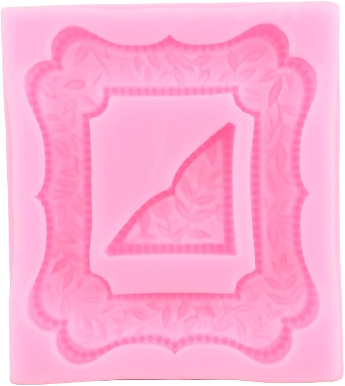 Mujiang Photo Frame Fondant Molds Picture Frames Silicone Mold Vintage Frame Molds For Cake Decorating Cupcake Topper Chocolate Candy Polymer Clay Set Of 4