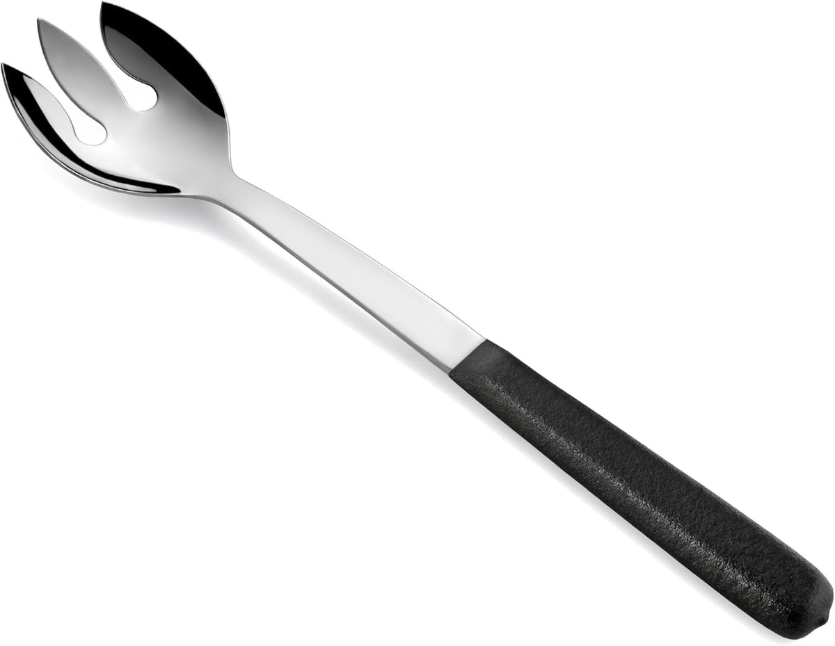 New Star Foodservice Hollow Handle Notched Serving Spoon (Silver, Cool Touch Serving Spoon)