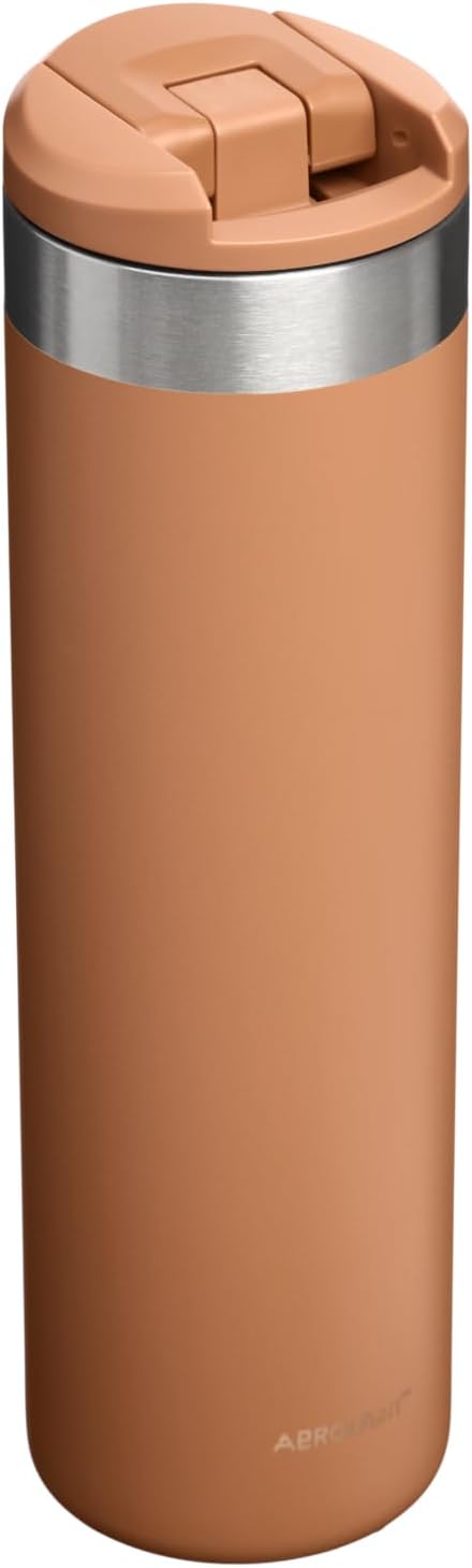 Stanley AeroLight Transit Bottle 20 oz | Locking Drink Through Lid | Leak Resistant Water Bottle or Coffee Travel Mug | Lightweight Insulated Stainless Steel | BPA-Free | Toast
