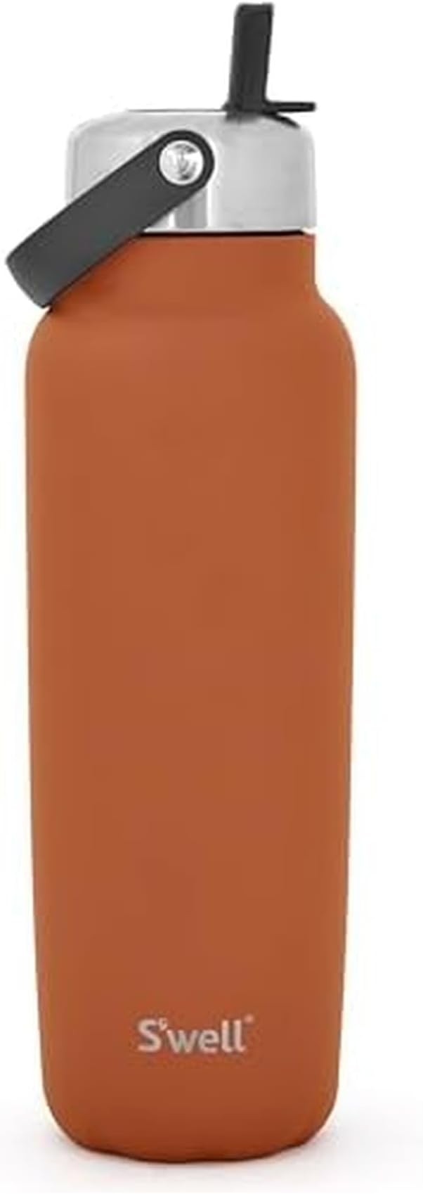 S'well Recycled Stainless Steel Explorer with Flip Straw Lid and Handle, 40oz, Carnelian, Triple Layered Vacuum Insulated Containers Keeps Drinks Cold for 54 Hours and Hot for 12