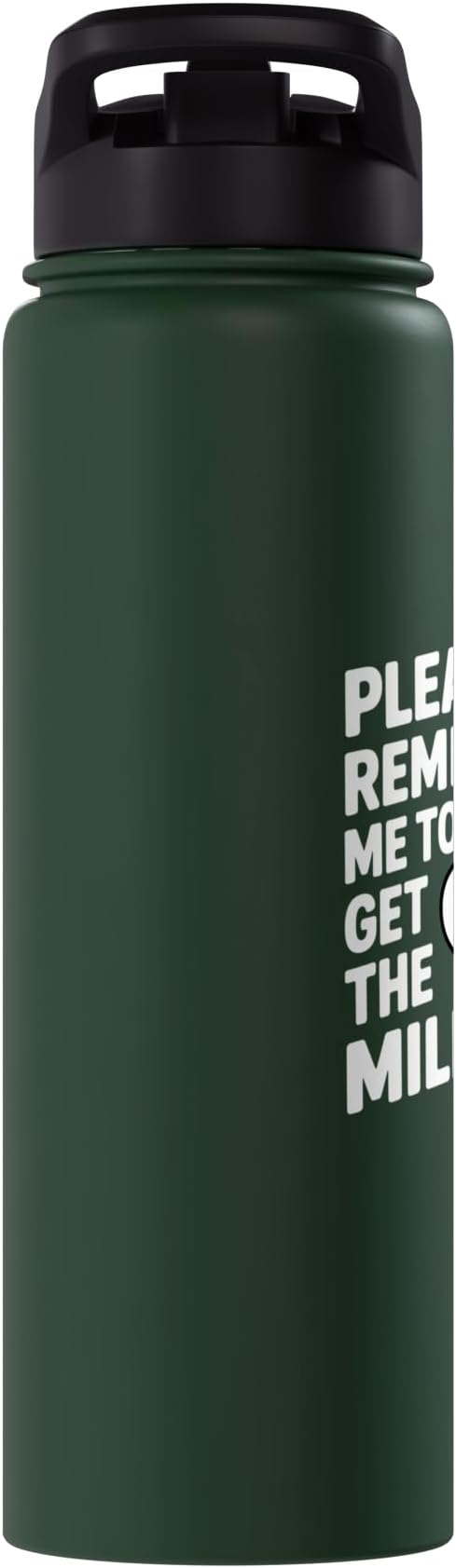 Please Remind Me To Get The Milk Funny Goose Stainless Steel Insulated Water Bottle