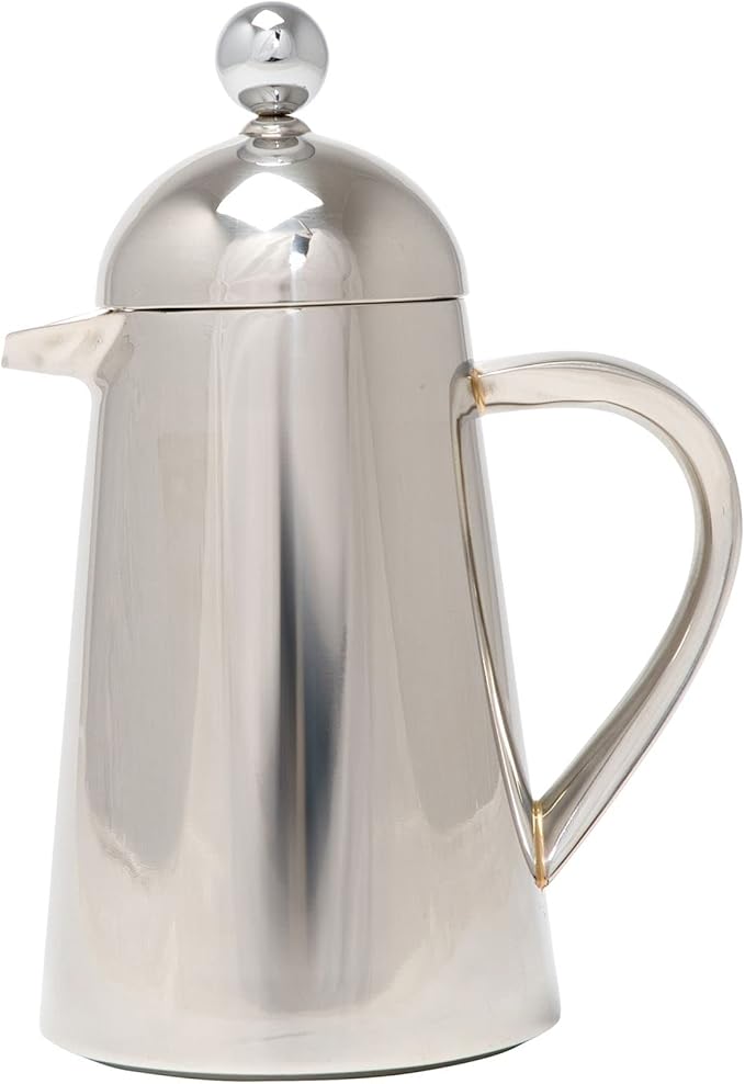 La Cafetière Havana Stainless Steel Double Walled Cafetière, Eight Cup, Gift Boxed, Silver