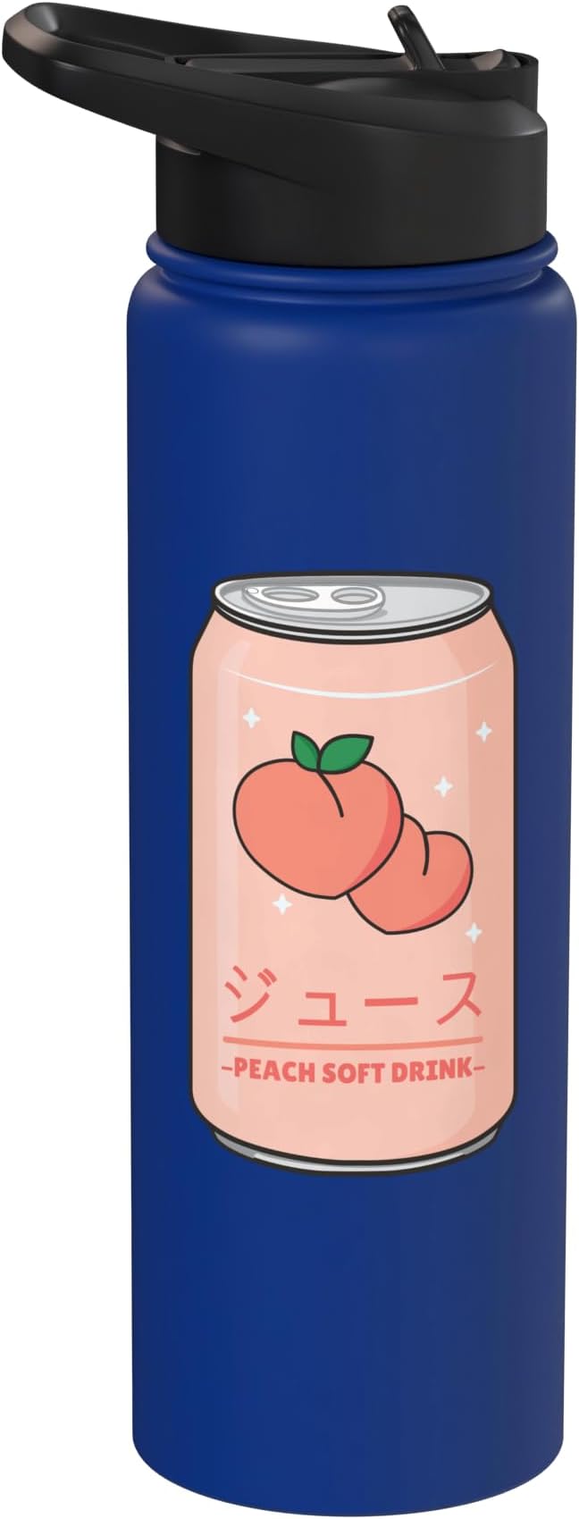 Kawaii Soft Drink Aesthetics Japanese Peach Juice Stainless Steel Insulated Water Bottle