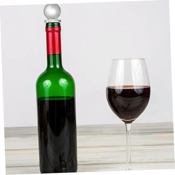 24pcs Glass Ball Wine Stoppers Convenient Sealing for Wine Bottles and Glass Portable Design for Easy Use and Travel